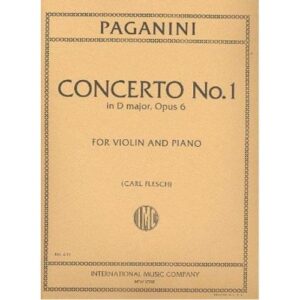 Concerto No. 1 in D major op. 6. Riduzione per violino e pianoforte (Carl Flesch). IMC