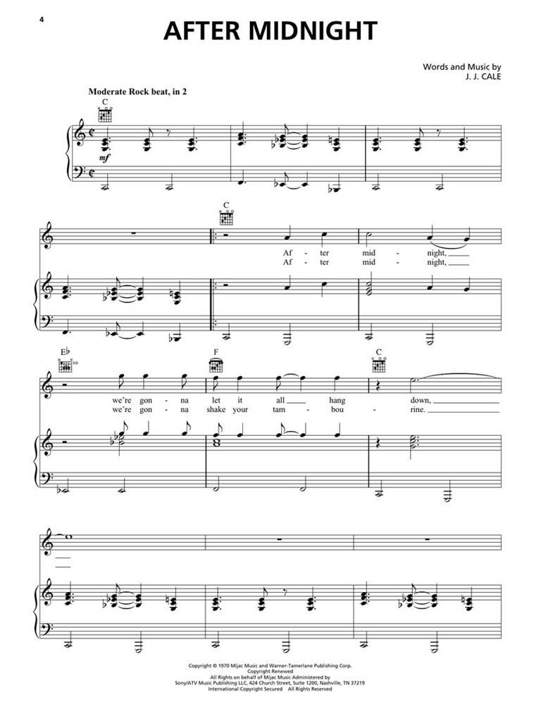 Eric Clapton: Pretending sheet music for voice, piano or guitar