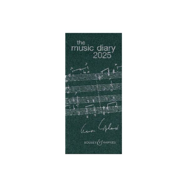 music-diary-agenda-verde-2025