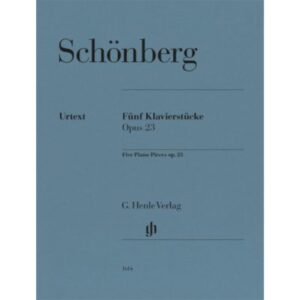 SCHOENBERG five piano pieces op 23