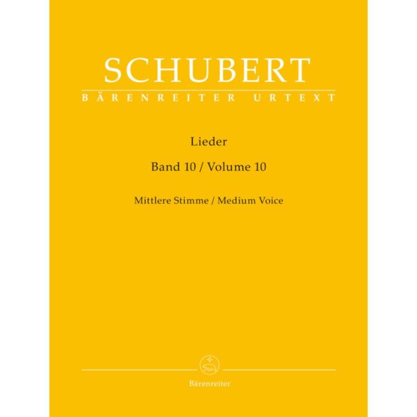 SCHUBERT LIEDER VOL10