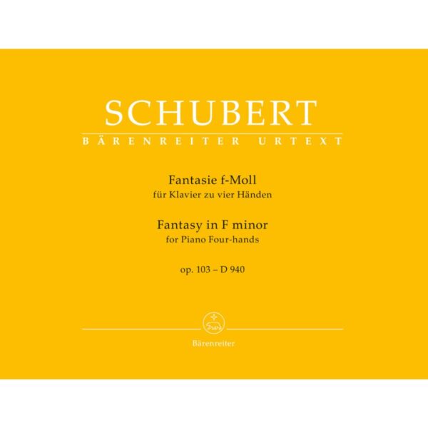 SCHUBERT FANTASIE IN F MINOR PIANOFORTE